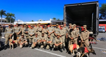 Goiás envia helicóptero com sete bombeiros ao Rio Grande Sul